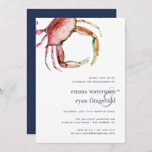 Invitation du Red Crab Engagement Party