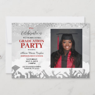 Invitation du Red Photo Graduation Party