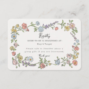 Invitation du registre floral du jardin de printem