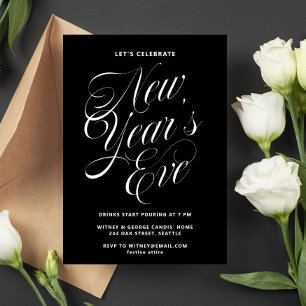 Invitation du réveillon du Nouvel An