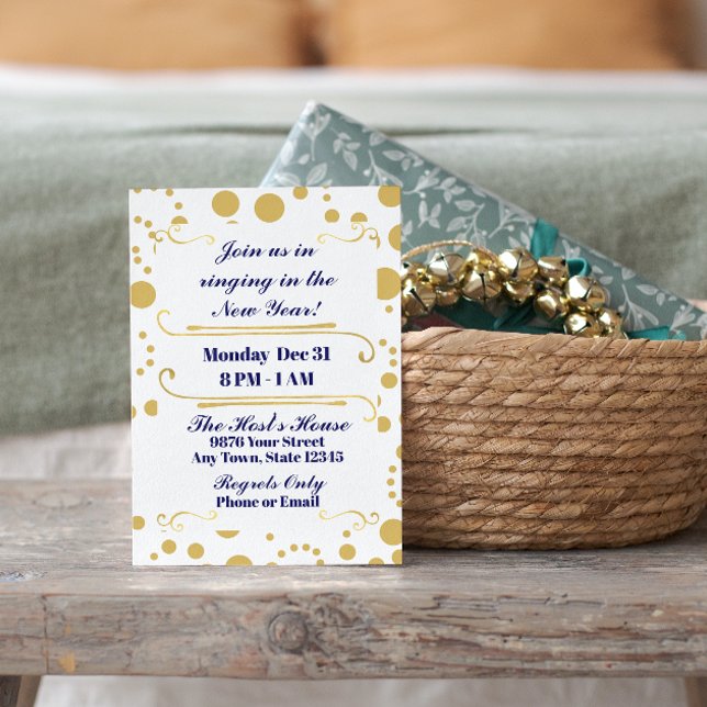 Invitation du réveillon du Nouvel An (Créateur téléchargé)