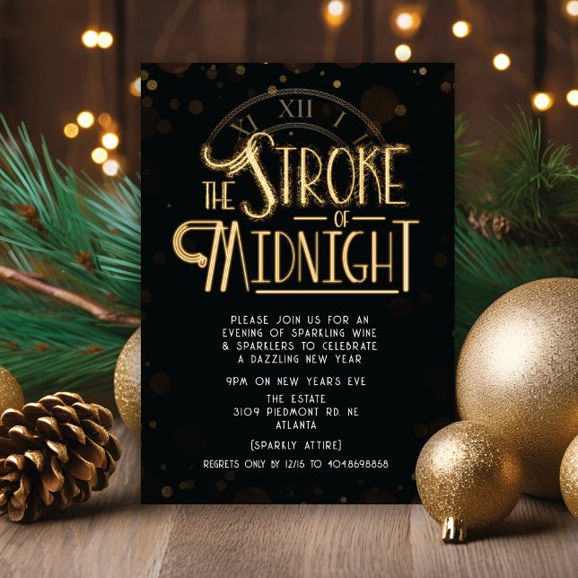 Invitation du réveillon du Nouvel An (Créateur téléchargé)