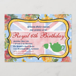 Invitation du Royal British Birthday Party
