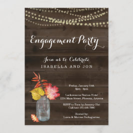 Invitation du Rustic Fall Engagement Party
