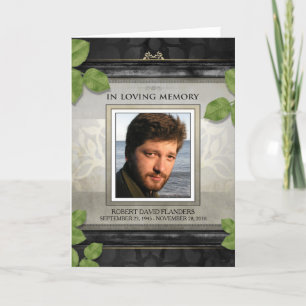 Invitation du service commémoratif Black Gold Leaf