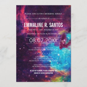 Invitation du service commémoratif de Galaxy