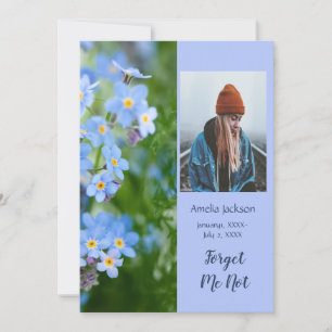 Invitation du service commémoratif Fleurs oubliées