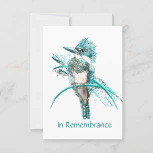 Invitation du service commémoratif Kingfisher Bird