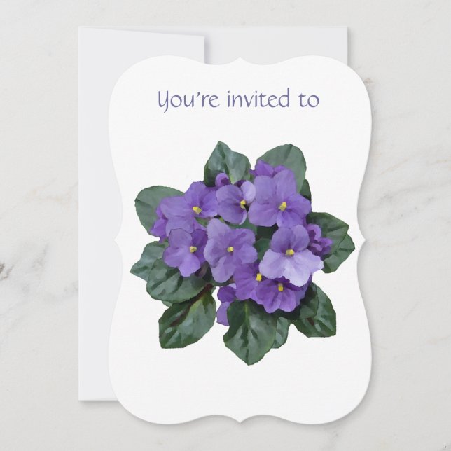 Invitation du service Memorial violet violet afric (Devant)