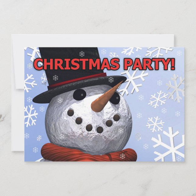 Invitation du Snowman Party (Devant)