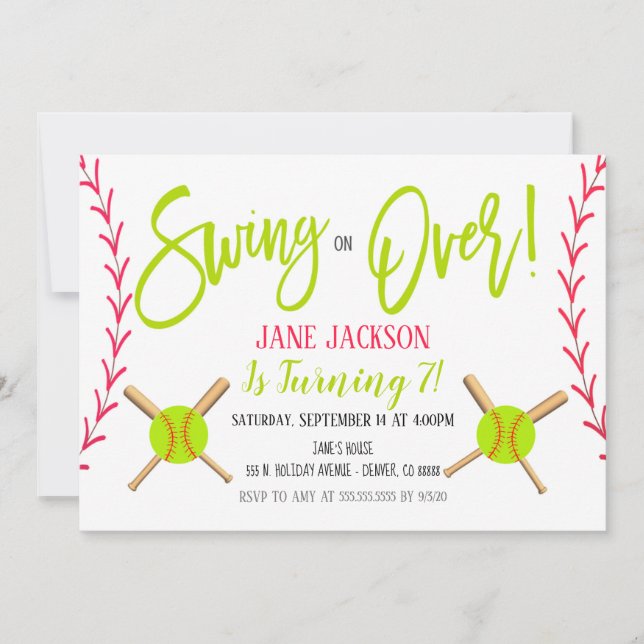 Invitation du Soiball Party (Devant)