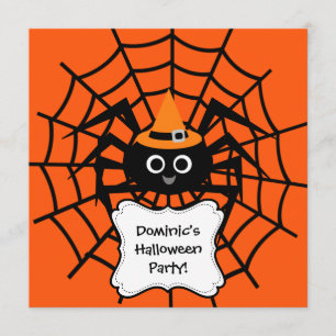 Invitation du Spider Web Halloween Party