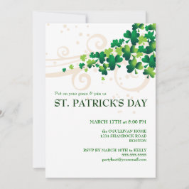 Invitation du St. Patricks Day Irish Shamrock Part