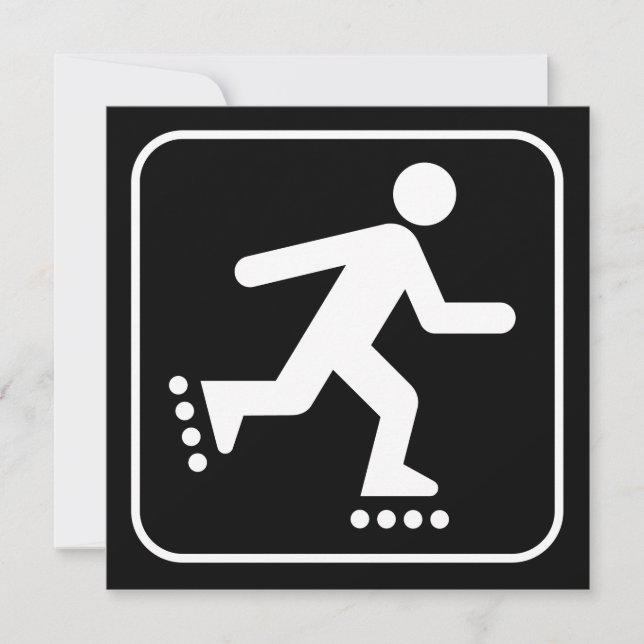Invitation du symbole Rollerblade (Devant)