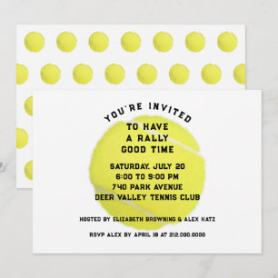 Invitation du Tennis Party