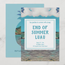 Invitation du Tropical Luau Party