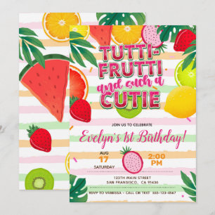Invitation du Twotti frutti ou du Tutti Frutti Par