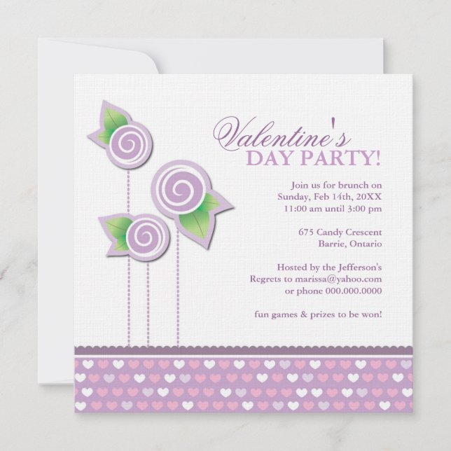 Invitation du Valentines (Devant)