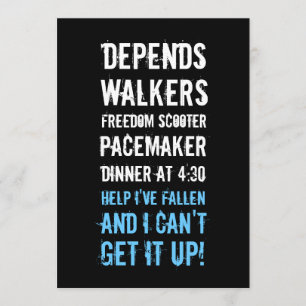 Invitation du vieil homme à la fête du 30e anniver