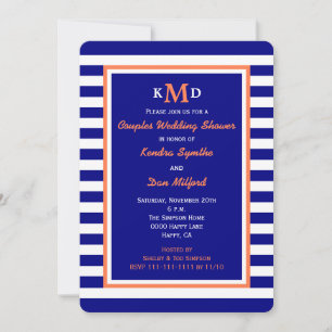 Invitation du Wedding shower de codes de couples n
