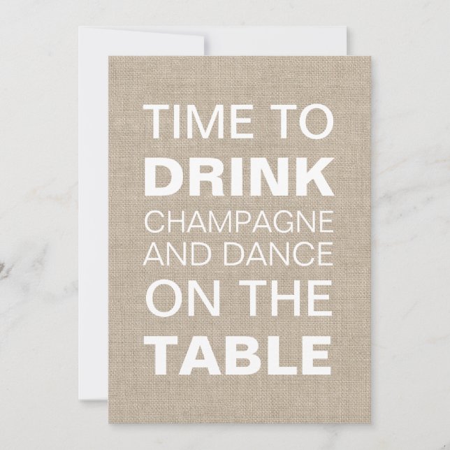 Invitation du Wedding shower de la typographie de  (Devant)