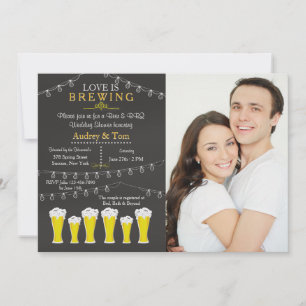 Invitation du Wedding shower de photos