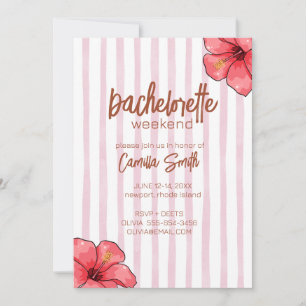 Invitation du week-end de la soirée de bachelorett