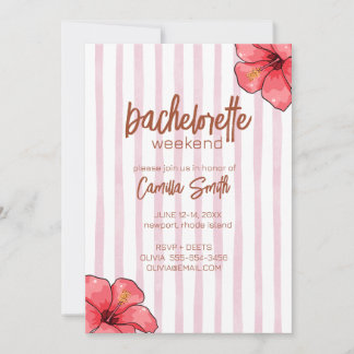 Invitation du week-end de la soirée de bachelorett