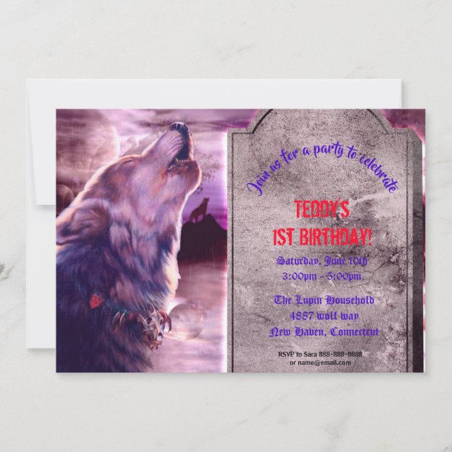 Invitation du Wolf Halloween Party (Devant)