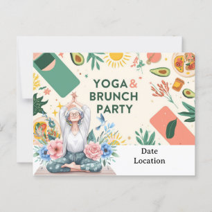 Invitation du Yoga et Brunch Party