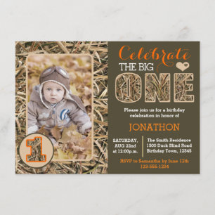 Invitation Duck Camo / Camouflage Premier anniversaire