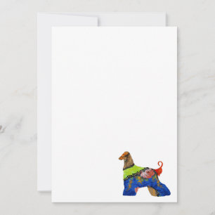 Invitation d'un animal de compagnie AfghanHound Pa