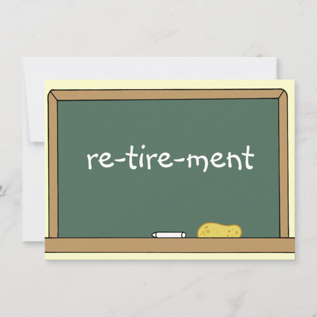 Invitation d'un enseignant à la retraite (Devant)