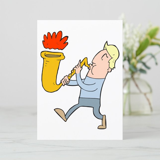 Invitation D'Un Musicien Saxaphone (Créateur téléchargé)