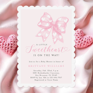 Invitation d'un petit Baby shower à la corneille