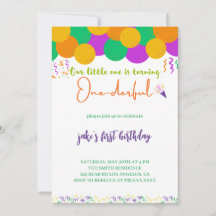Invitation d'un seul anniversaire