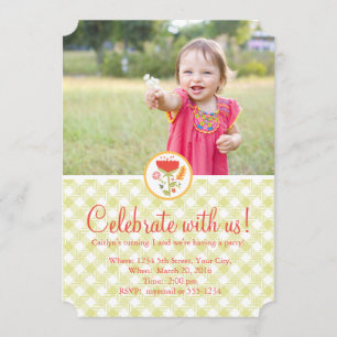 Invitation d'une fille d'anniversaire