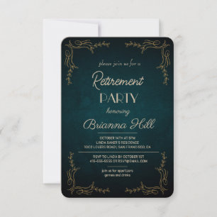 Invitation d'une partie de retraite personnalisée 