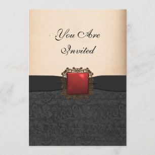 Invitation d'une partie d'engagement élégante