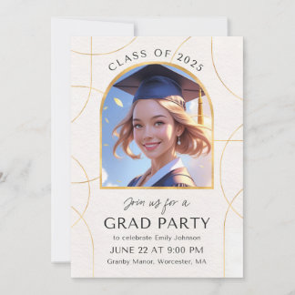 Invitation d'une soirée élégante - carte photo