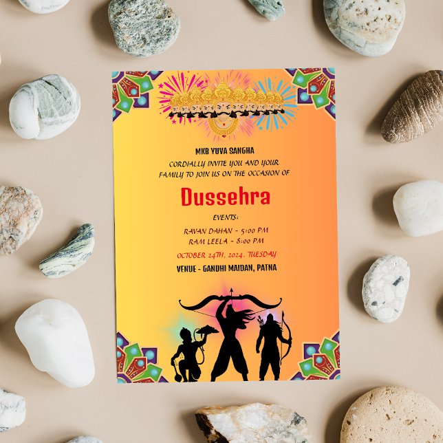 Invitation DUSSEHRA Ravan Dahan et Ram Leela (Créateur téléchargé)