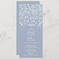 Dusty Blue Botanical Mariage