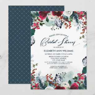 Invitation Dusty Blue Fête des mariées Bourgogne en fleurs
