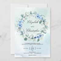 Dusty Blue Green Eucalyptus Wreath Mariage rustiqu