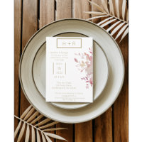 Dusty Pink and Gold Modern Minimalist Wedding