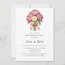 Dusty Pink Peonies et Lemon Engagement Party