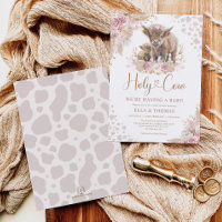 Dusty rose Saint Vache Boho Pampas Baby shower fil