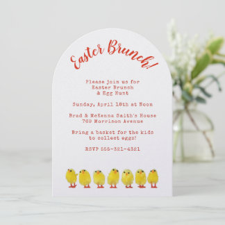 Invitation Easter Brunch & Egg Hunt