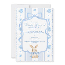 Easter Brunch & Egg Hunt Cottage Rabbit Editable 