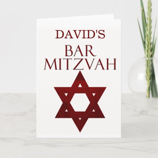 Invitation Easy to customize Mitzvah Invite (Devant)